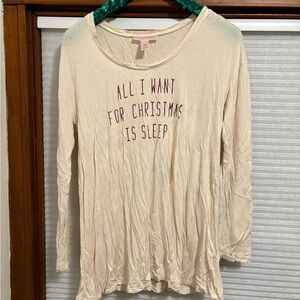 A pea in the pod nightshirt all I want for Christmas is sleep M